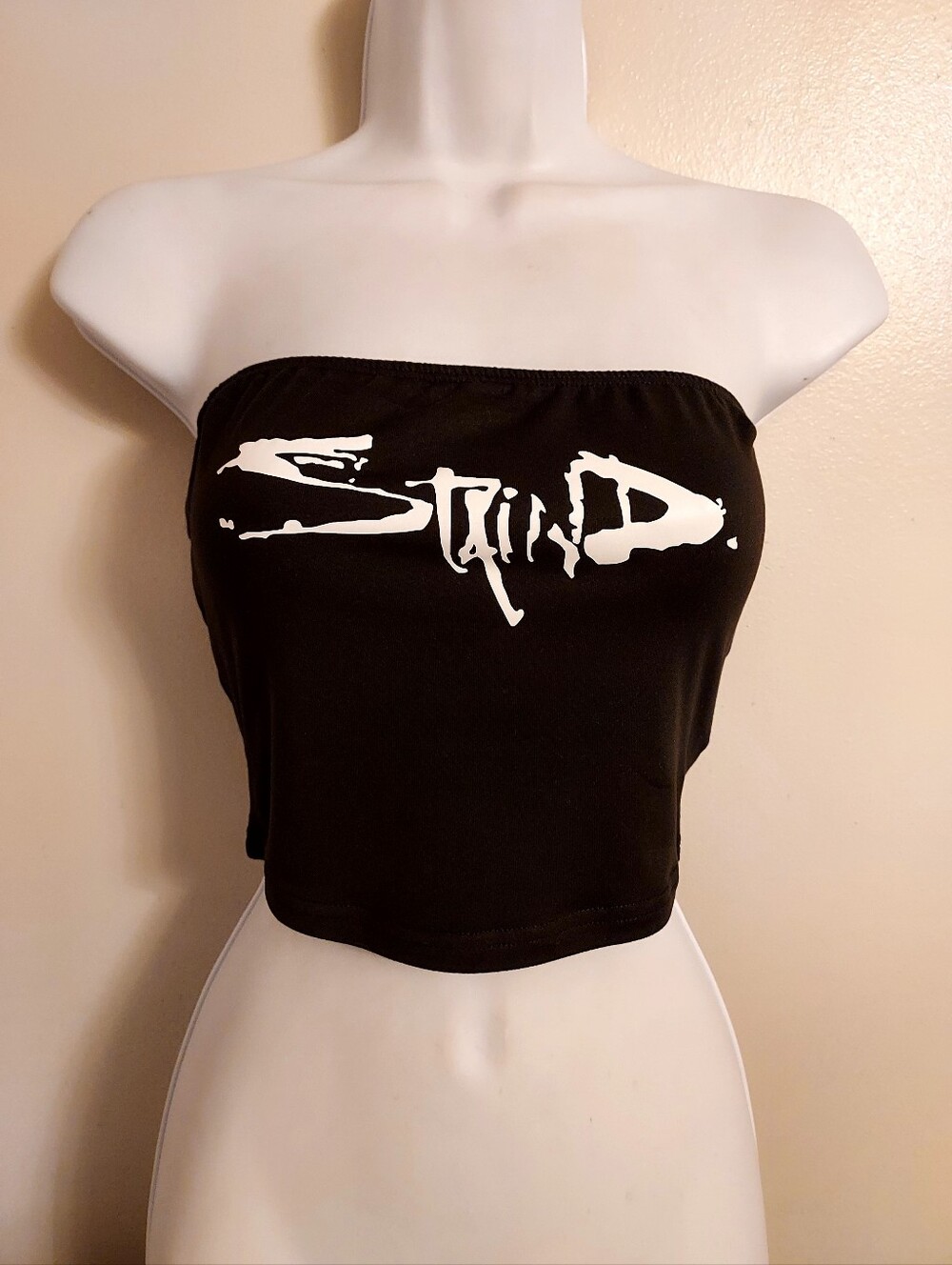 staind tube top staind tank top staind shirt staind crop top matte white logo